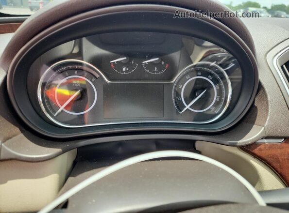 2G4GK5EX6G9117007 2016 BUICK REGAL White Instrument cluster view