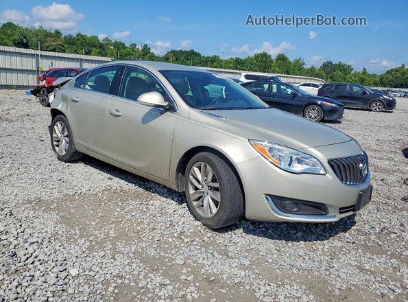 2G4GK5EX8G9108079 2016 BUICK REGAL Gold Front right