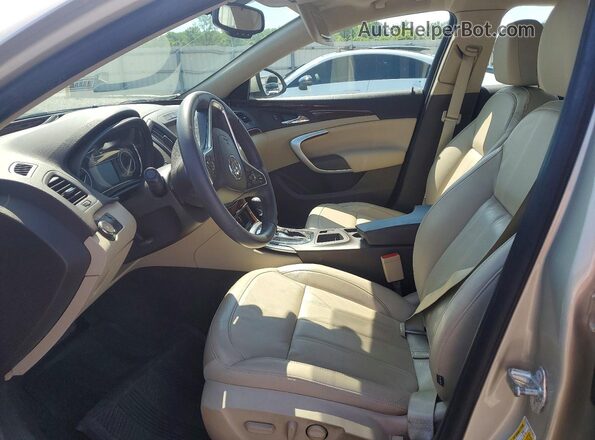 2G4GK5EX8G9108079 2016 BUICK REGAL Gold Front interior view