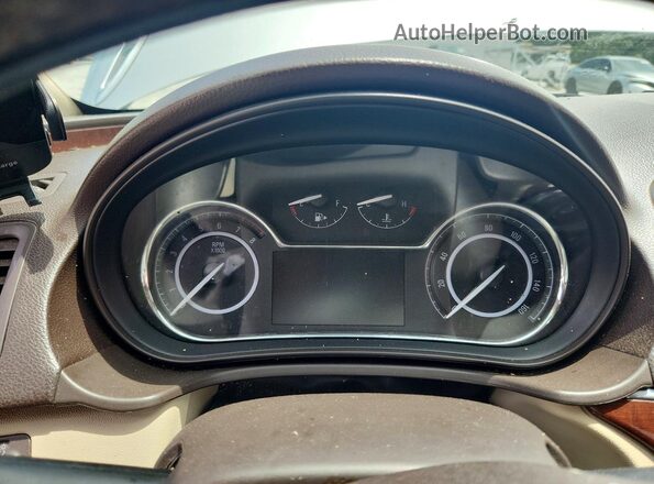 2G4GK5EX8G9163194 2016 BUICK REGAL Silver Instrument cluster view