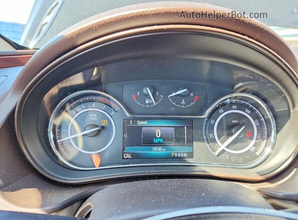 2G4GK5EX9G9166931 2016 BUICK REGAL Черный Вид щитка приборов