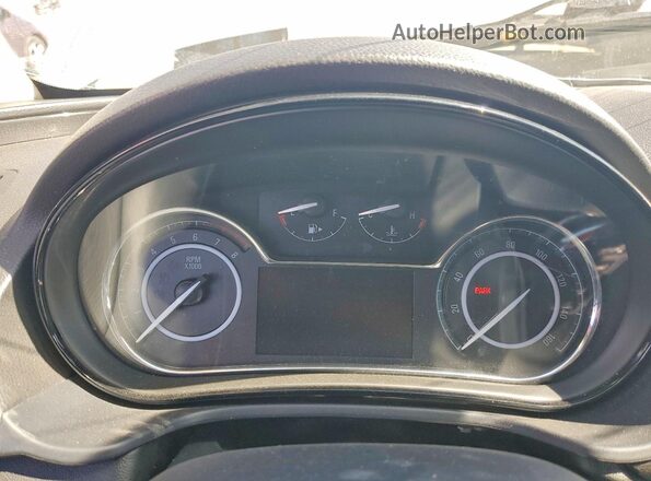 2G4GL5EX0G9128596 2016 BUICK REGAL Silver ხელსაწყოთა პანელის ხედი
