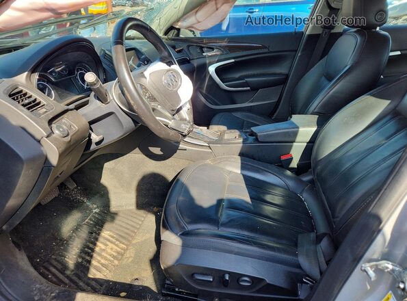 2G4GL5EX0G9128596 2016 BUICK REGAL Silver წინა სალონის ხედი