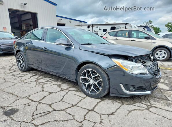 2G4GL5EX0H9135582 2017 BUICK REGAL Gray Front right