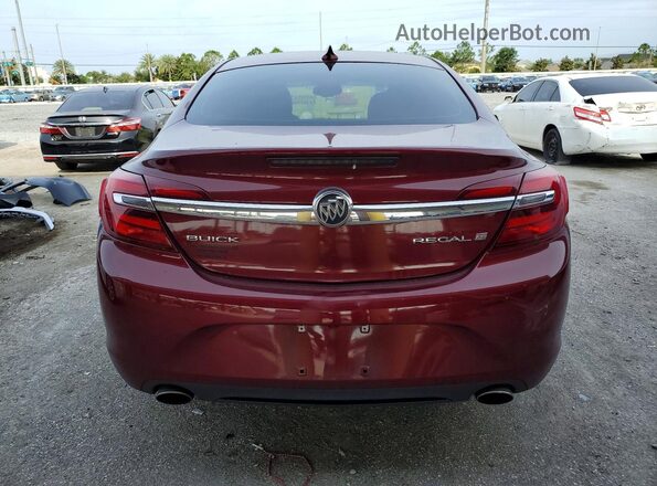 2G4GL5EX0H9192803 2017 BUICK REGAL Red Вид ззаду