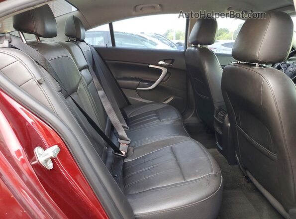 2G4GL5EX0H9192803 2017 BUICK REGAL Red Вид задніх сидінь