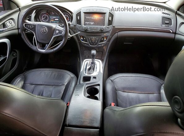 2G4GL5EX0H9192803 2017 BUICK REGAL Red Вид панелі приладів