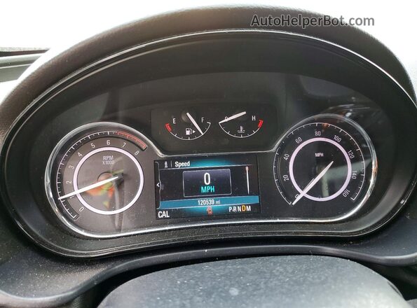2G4GL5EX0H9192803 2017 BUICK REGAL Red Вид щитка приладів