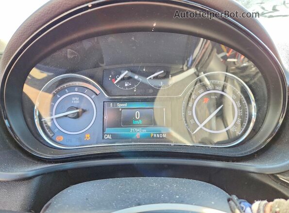 2G4GL5EX1G9121382 2016 BUICK REGAL Black Instrument cluster view