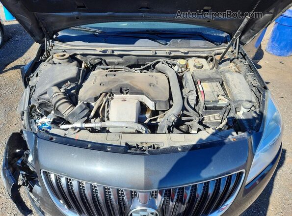 2G4GL5EX1G9121382 2016 BUICK REGAL Black Rear interior view