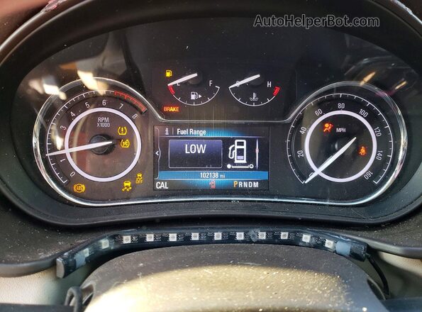 2G4GL5EX1H9177758 2017 BUICK REGAL White Instrument cluster view