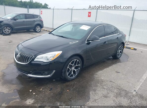 2G4GL5EX4H9198636 2017 BUICK REGAL Black Front left