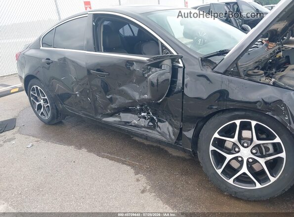 2G4GL5EX4H9198636 2017 BUICK REGAL Black Front view