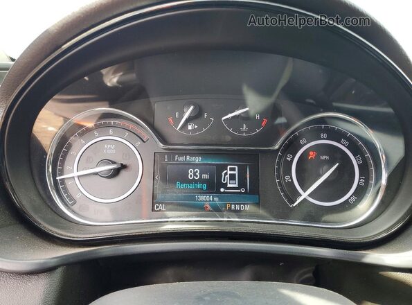 2G4GL5EX5H9147372 2017 BUICK REGAL Gray Widok zestawu wskaźników