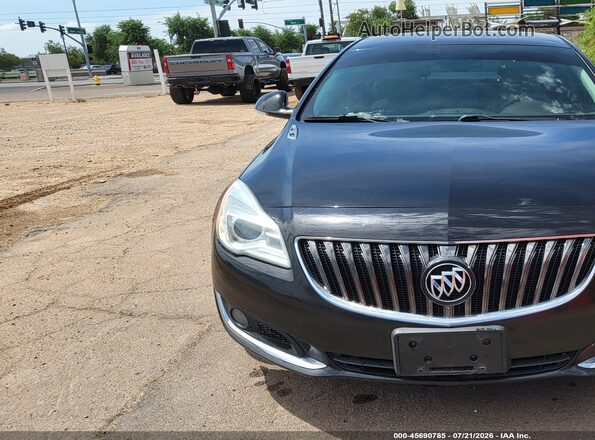 2G4GL5EX6G9111544 2016 BUICK REGAL Black წინა ხედი