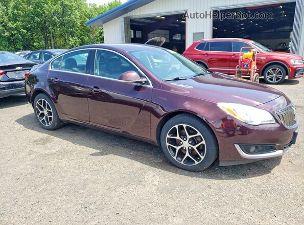 2G4GL5EXXH9117073 2017 BUICK REGAL Purple Front right