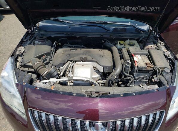 2G4GL5EXXH9117073 2017 BUICK REGAL Purple Rear interior view
