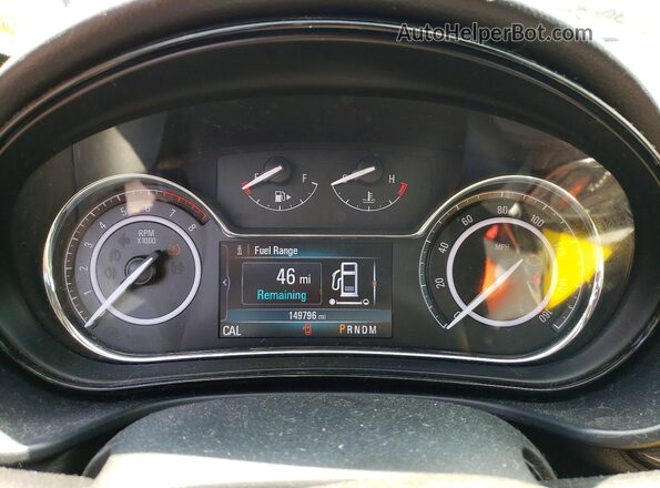 2G4GL5EXXH9117073 2017 BUICK REGAL Purple Instrument cluster view