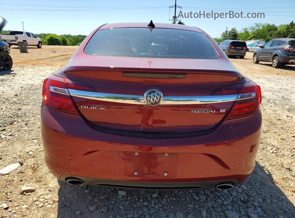 2G4GL5EXXH9136142 2017 BUICK REGAL Red Вид ззаду