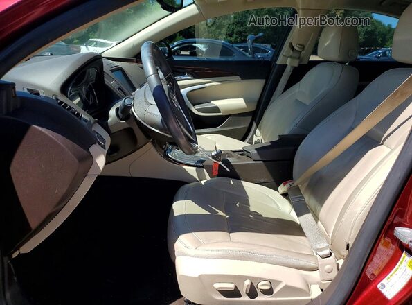 2G4GL5EXXH9136142 2017 BUICK REGAL Red Вид салону спереду