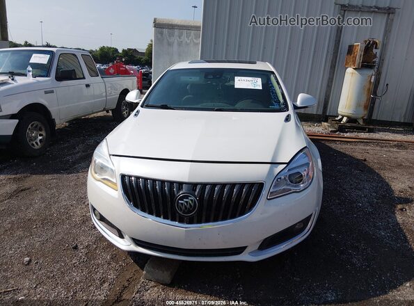 2G4GS5GX1G9126632 2016 BUICK REGAL White წინა პანელის ხედი