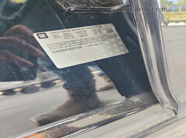 2G4GS5GX1G9201328 2016 BUICK REGAL Black ძრავის განყოფილების ხედი