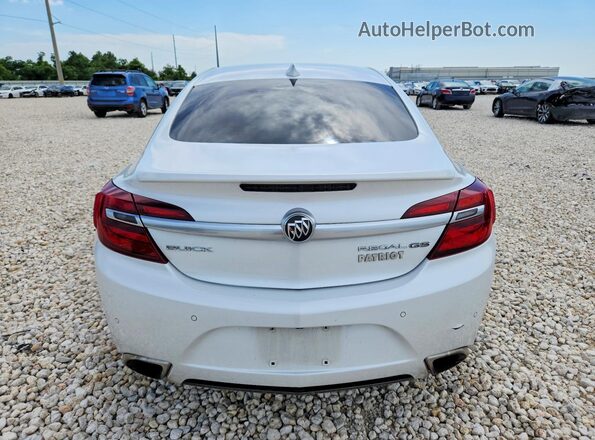 2G4GU5GX1G9200352 2016 BUICK REGAL White Вид ззаду