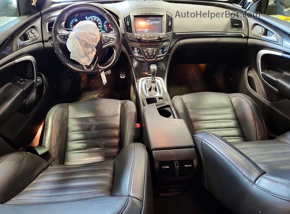 2G4GU5GX7H9116523 2017 BUICK REGAL Black Dashboard view