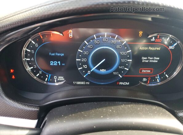 2G61P5S33H9127835 2017 CADILLAC XTS Black Вид щитка приладів