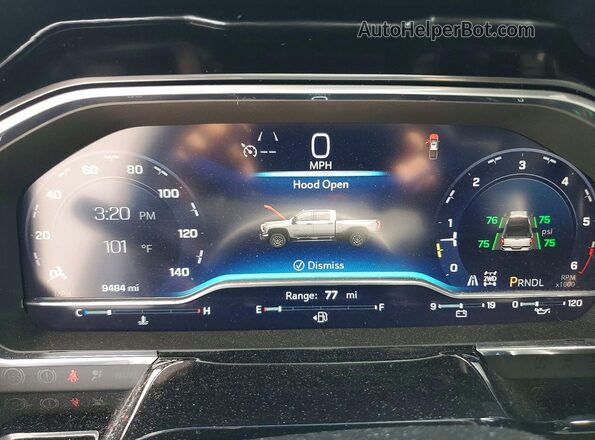2GC1KNE7XS1234042 2025 CHEVROLET SILVERADO White Instrument cluster view