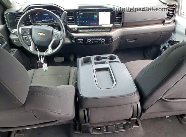 2GC1KNEY4S1225166 2025 CHEVROLET SILVERADO White Առջևի վահանակի տեսք