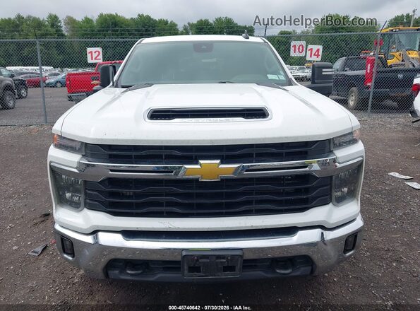 2GC1KNEYXS1223552 2025 CHEVROLET SILVERADO White Вид щитка приладів