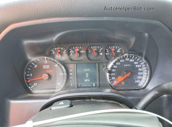 2GC2CREG4K1137024 2019 CHEVROLET SILVERADO White Widok zestawu wskaźników