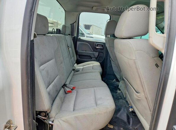 2GC2KREG1K1167553 2019 CHEVROLET SILVERADO White Rear seats view