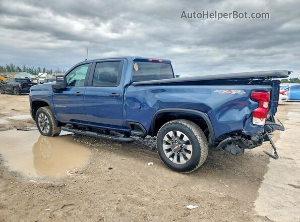 2GC4KME78S1231597 2025 CHEVROLET SILVERADO Blue Trasero izquierdo