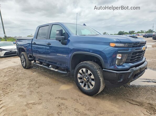 2GC4KME78S1231597 2025 CHEVROLET SILVERADO Blue Delantero derecho