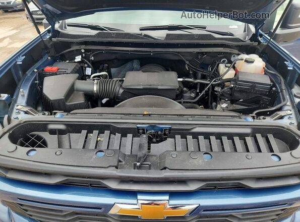 2GC4KME78S1231597 2025 CHEVROLET SILVERADO Blue Vista interior trasera