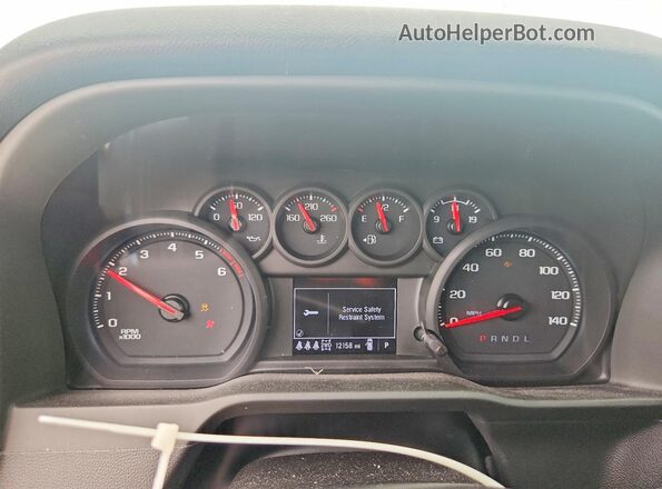 2GC4KME78S1231597 2025 CHEVROLET SILVERADO Blue Vista del cuadro de instrumentos