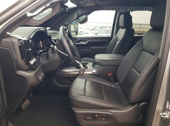 2GC4KPEY3S1232800 2025 CHEVROLET SILVERADO Gray Vista interior delantera