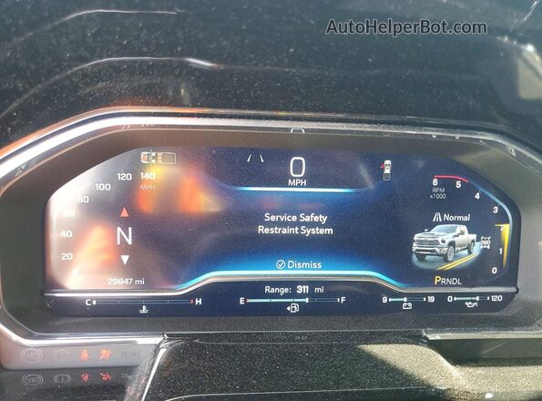 2GC4KPEY6S1153184 2025 CHEVROLET SILVERADO Black Սարքավորումների վահանակի տեսք