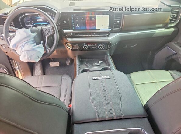 2GC4KREY3S1210615 2025 CHEVROLET SILVERADO Серебряный Вид панели приборов