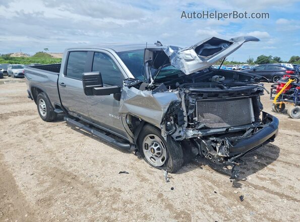 2GC4WLE77R1206019 2024 CHEVROLET SILVERADO Серебряный Передняя правая четверть