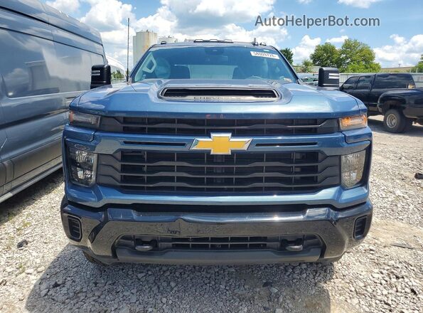 2GC4YME78R1158966 2024 CHEVROLET SILVERADO Blue Front view