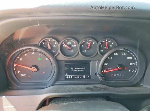 2GC4YME78R1158966 2024 CHEVROLET SILVERADO Blue Instrument cluster view