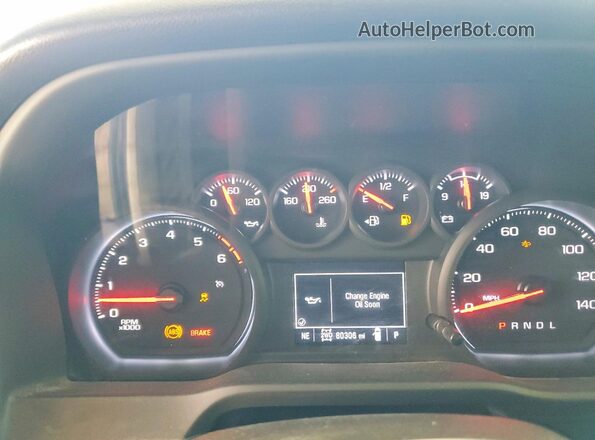 2GC4YME78R1235190 2024 CHEVROLET SILVERADO Белый Вид щитка приборов