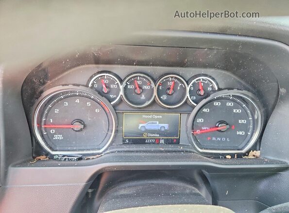 2GC4YNE74N1217284 2022 CHEVROLET SILVERADO White Սարքավորումների վահանակի տեսք