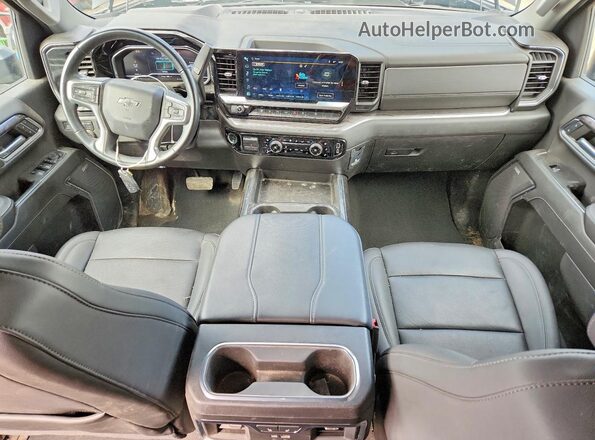 2GC4YUEYXR1258611 2024 CHEVROLET SILVERADO Black წინა პანელის ხედი