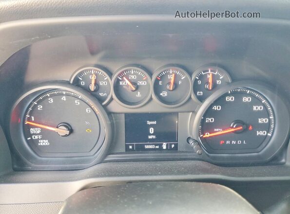 2GCPAAED7P1144222 2023 CHEVROLET SILVERADO White Սարքավորումների վահանակի տեսք