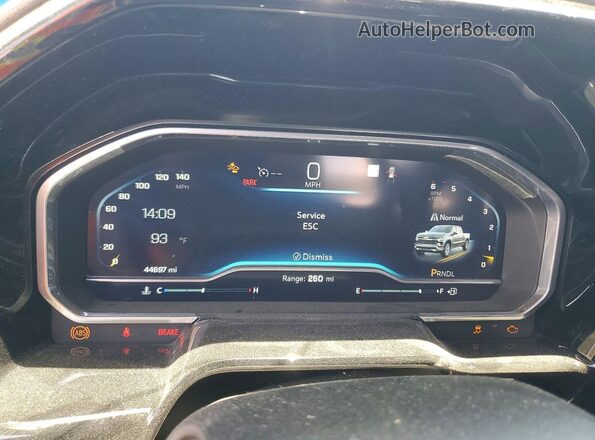 2GCPACED0P1108481 2023 CHEVROLET SILVERADO Черный Вид щитка приборов