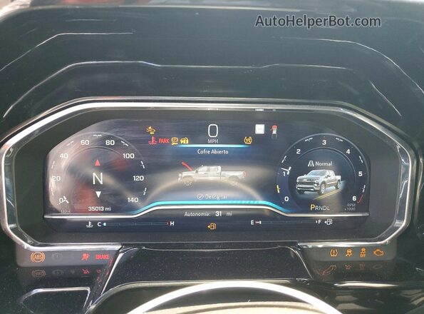 2GCPACED8P1129692 2023 CHEVROLET SILVERADO White Instrument cluster view